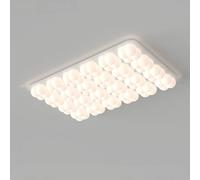 Plafonnier Créatif À Bulles, Plafonnier Style Crème Épuré, Ambiance Chaleureuse Et Romantique, Idéal Pour Salle À Manger, Salon Ou Chambre, Lustre 120 Cm/110 Cm