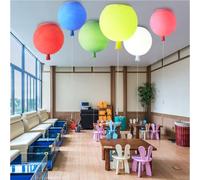 Plafonnier créatif en Forme de Ballon, Design Mat et coloré, luminaire décoratif pour Chambre d'enfant, idéal pour Une Chambre d'enfant, Un Couloir ou Une Maternelle, avec Interrupteur à Tirette.