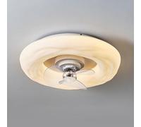 Plafonnier créatif style crème, lustre LED nordique moderne style biscuit, lampe chaleureuse pour chambre, bureau ou salle à manger, luminaires ventilateur (Couleur : luminaires ventilateur)