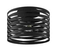 Plafonnier CREMELLA E27 1X60W en acier noir D370mm