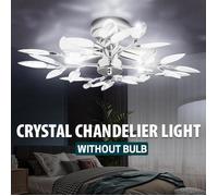 Plafonnier Cristal ED à quatre bras créativité lustre moderne cuisine