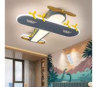 Plafonnier D'avion LED 59W Plafonnier Créatif Moderne Dimmable Lampe De Chambre D'enfant Métal Lustre Acrylique Abat-Jour Chambre De Garçon Maternelle Salle D'étude Suspension Éclairage Intérieur