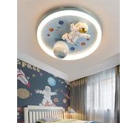 Plafonnier de Enfants Chambre 46W Led Lampe de Plafond Chambre de Filles Garçons Plafond Lumière, Lune Boule Plafonnier de Astronaut Nebula Dimmable 3000k-6500k avec Télécommande Ø50cm (Style D)