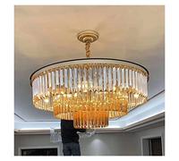 Plafonnier de lustres en Moderne pour Salon Luxe hôtel Villa Lampe Noire éclairage k9 Cristal