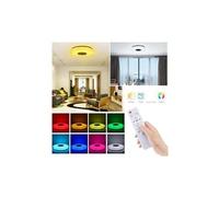 Plafonnier de musique moderne 60w-led bluetooth haut-parleur encastré montage bas