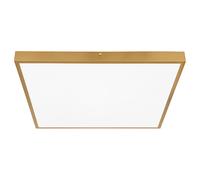 Plafonnier de salon Plafonnier de bureau Panneau de montage carré, plastique métal, 1x LED 2900lm 3000K blanc chaud, L 45 cm