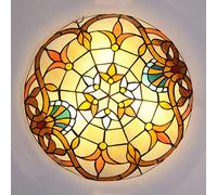 Plafonnier De Style Tiffany Lampe De Plafond En Vitrail De Style Victorien Lustres Baroques Vintage Pour Chambre À Coucher Salon Salle À Manger Cuisine,12 inch