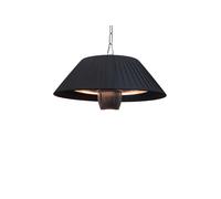 Plafonnier de terrasse électrique noir ELEKTRA chauffage de terrasse avec lampe