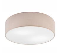 Plafonnier Deckenleuchte Tissu Ø 45 CM H:13 CM Blendarm Rond Plat E27 Beige