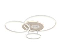 Plafonnier design avec télécommande LED effet 3D, intensité variable, minuterie, sable CCT