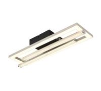 Plafonnier design cristal lumière lampe LED pivotant opale noir carré
