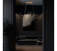 Plafonnier design | IP20 | Corps en or | 28W| 2700 Lumens | 3000K