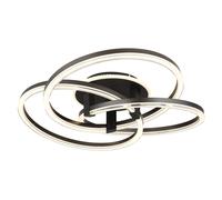 Plafonnier design lampe de salon LED télécommande dimmable CCT opale