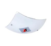 Plafonnier design salon éclairage applique verre décor motif flamme EGLO 32173