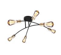 Plafonnier design salon salle à manger éclairage lampe laiton antique noir