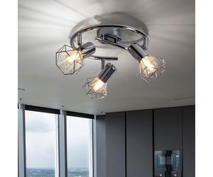 Plafonnier design spot spots cocarde salon éclairage cage luminaire