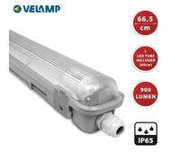 Plafonnier D'exterieur - Réglette IP65 munie de 1 tube LED de 60cm. 9W, 4000K