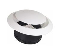 Plafonnier Diffuseur, Débit D'air Réglable 15.2 Cm (2 PCS) | Matériau ABS, installation facile, couvercle d\'aération rond, pour salon, cuisine