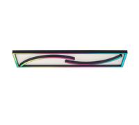 Plafonnier dimmable Lampe de salon Arc-en-ciel Veilleuse Télécommande LED, Minuterie à mémoire, 1x LED 43W 2200Lm 2700-5000 Kelvin, LxLxH 100x30x7,6 cm