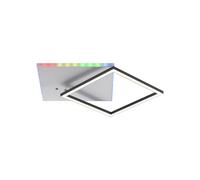Plafonnier dimmable Lampe de salon Arc-en-ciel Veilleuse Télécommande Plafonnier LED, Mémoire, 1x LED 31W 2200lm 2700-5000 Kelvin, LxlxH 59x49x6 cm