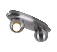 Plafonnier dimmable, zone de vie télécommandée, spots boule dimmable dans un ensemble comprenant des ampoules LED RVB