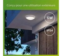 Plafonnier DORIS - 6W - 4000 Kelvin - IP54 - Blanc Blanc G