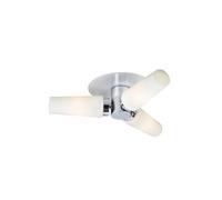 Plafonnier E14, max. 3x40W, IP44, blanc et chrome - Markslöjd - Brastad