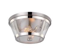 Plafonnier Élégant FLOR En Nickel Poli Ø35Cm Lampe Moderne Pour Salle De Séjour