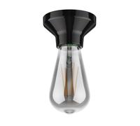 Plafonnier Elektra porcelaine noire + ampoule LED 240lm blanc extra-chaud