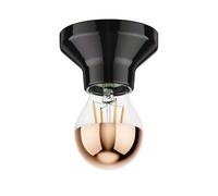 Plafonnier Elektra porcelaine noire + lampe LED miroir de tête 839lm blanc [EEK: E]