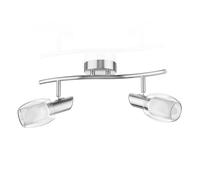 Plafonnier ELERA à deux flammes avec ampoules LED E14 458lm chacune, blanc [EEK: E]