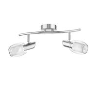 Plafonnier ELERA à deux flammes avec ampoules LED E14 de 452lm chacune, blanc [EEK: E]