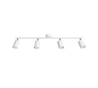 Plafonnier En Acier Blanc GU10 Pour Salon Et Couloir L:100 Cm, Flexible