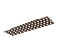 Plafonnier en bois avec télécommande et variateur LED marron L 120 cm