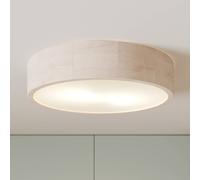 Plafonnier en bois Kerio Envostar, dimmable, blanc, Salon / Salle à manger, Bois, Moderne, Plafonnier