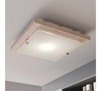 Plafonnier en bois Kerio Envostar, dimmable, bois clair, Salon / Salle à manger, Bois, Moderne, Plafonnier