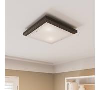 Plafonnier en bois Kerio Envostar, dimmable, bois foncé, Salon / Salle à manger, Bois, Moderne, Plafonnier