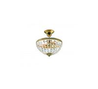 Plafonnier en cristal HANASKOG Doré 2 ampoules