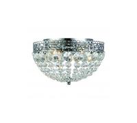 Plafonnier en cristal SAXHOLM chromé 2 ampoules
