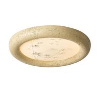 Plafonnier en pierre jaune style milieu du siècle, luminaire encastré moderne à DEL, éclairage blanc chaud/naturel/blanc, luminaires vintage pour couloir, 36 W pour salon, couloirs, porche, entrée (1