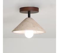 Plafonnier en pierre naturelle, semi-encastré, luminaire de plafond pour couloir, style moderne du milieu du siècle, style vintage, luminaire de plafond industriel pour porche de ferme, cuisine