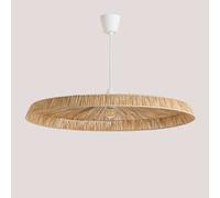 Plafonnier En Raphia Velcko Naturel Multicolore