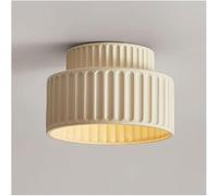 Plafonnier en Résine Crème Colorée Nordique Plafonnier Encastré Moderne E27 Base Plafonnier Éclairage Près du Plafond Luminaires pour Vestiaire Cuisine Porche Couloir, Beige