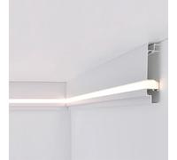 Plafonnier en saillie avec couvercle laiteux, solution d'éclairage indirect décoratif pour intérieur moderne