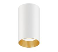 Plafonnier en saillie avec douille GU10 ronde pour LED et halogène blanc doré