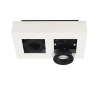 Plafonnier En Saillie Osmin Rim 2 Blanc Noir Ip20 Anneau Interchangeable Edo777682 Edo Solutions