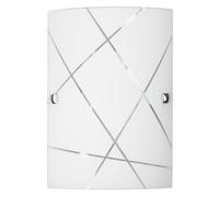 Plafonnier en verre rectangulaire blanc Phaedra 3697 Rabalux, 18 cm, culot E27,