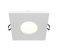 Plafonnier encastrable salle de bain lampe salle de bain 1 flamme IP65 noir D 8,4 cm