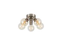 Plafonnier encastré 5x E27 40W max, nickel satiné - Markslöjd - Mazzo