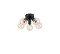 Plafonnier encastré 5x E27 40W max, noir - Markslöjd - MAZZO